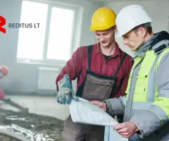 Darbų vadovas (betonavimo projektai) – darbas Švedijoje, Danijoje, Islandijoje (1950)