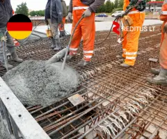 Pagalbinis darbuotojas (betonavimas) – darbas Vokietijoje (1974)