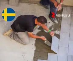 Plytelių klojėjai – darbas Švedijoje (2003)